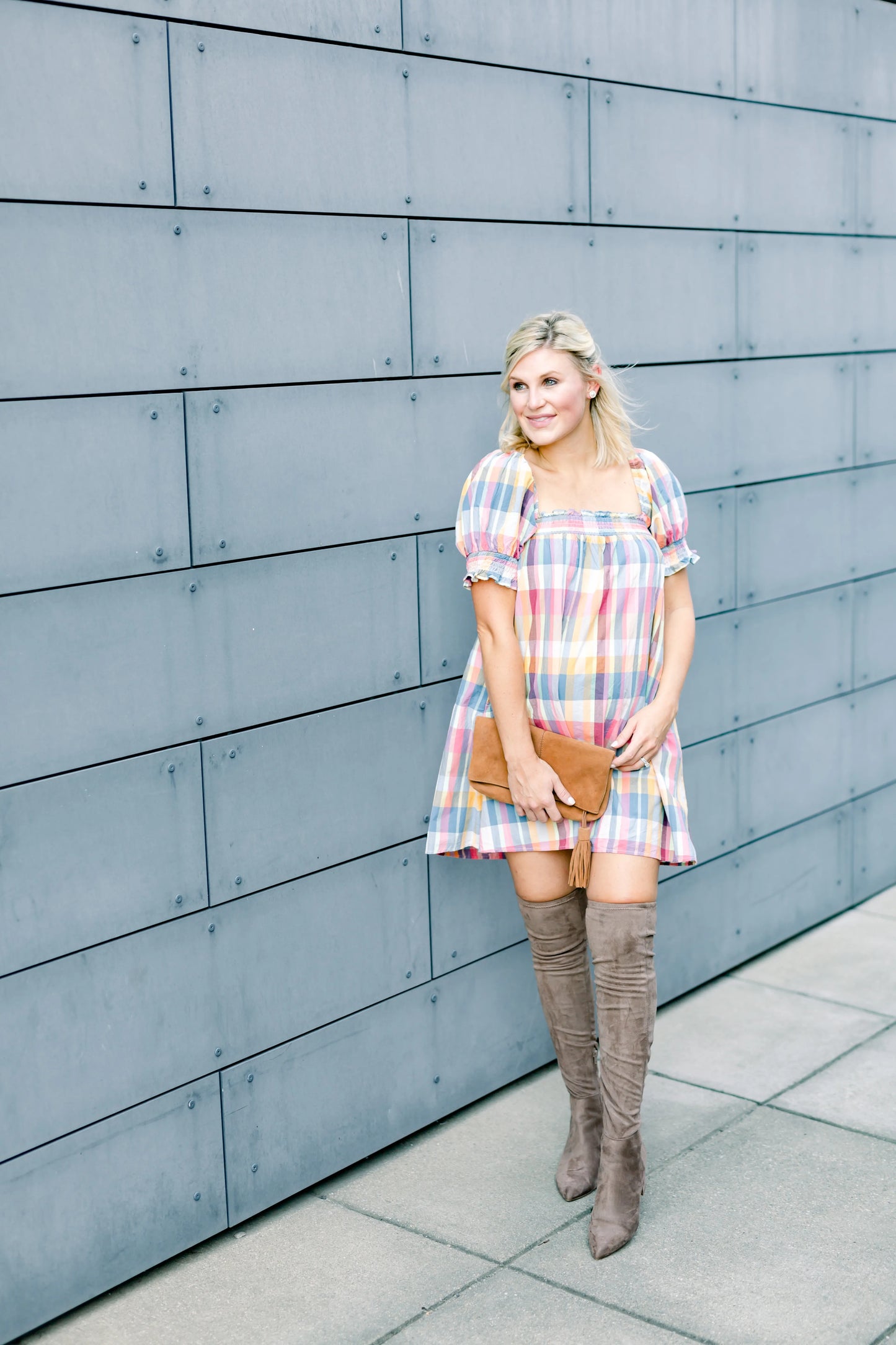 Vintage Vibe Plaid Dress
