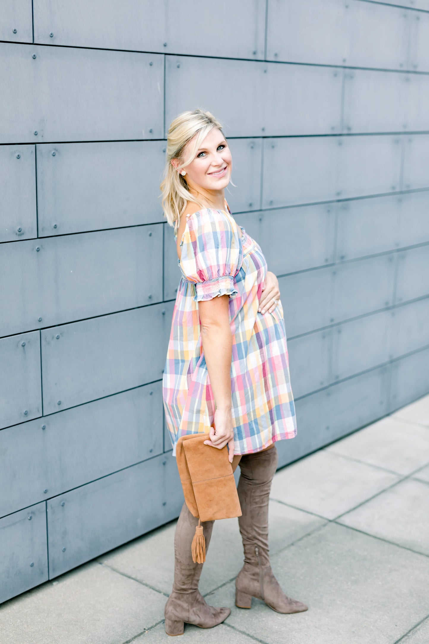 Vintage Vibe Plaid Dress