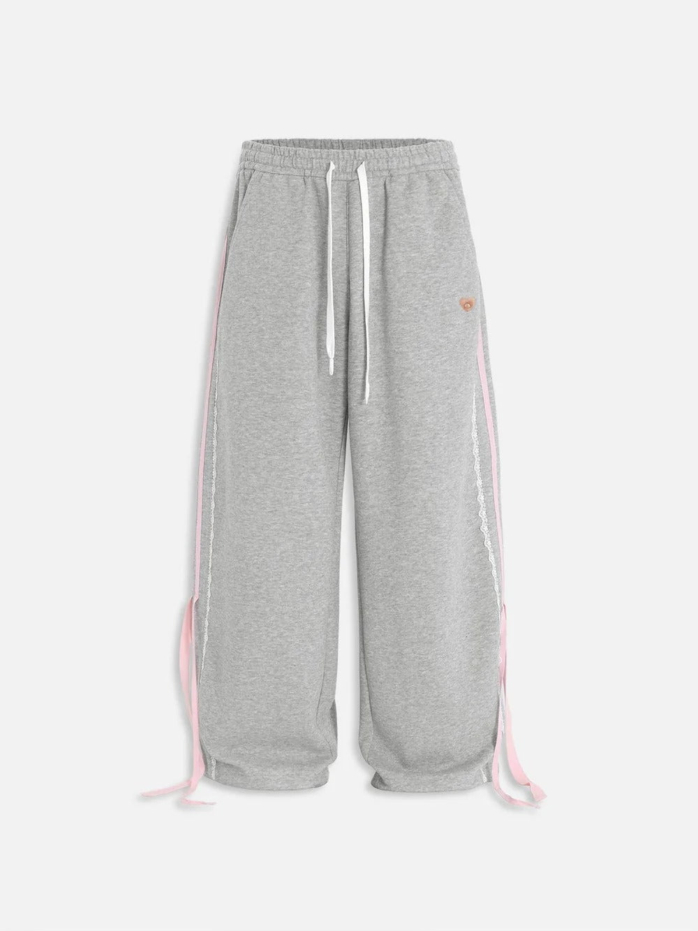 Bow Lace Baggy Sweatpants