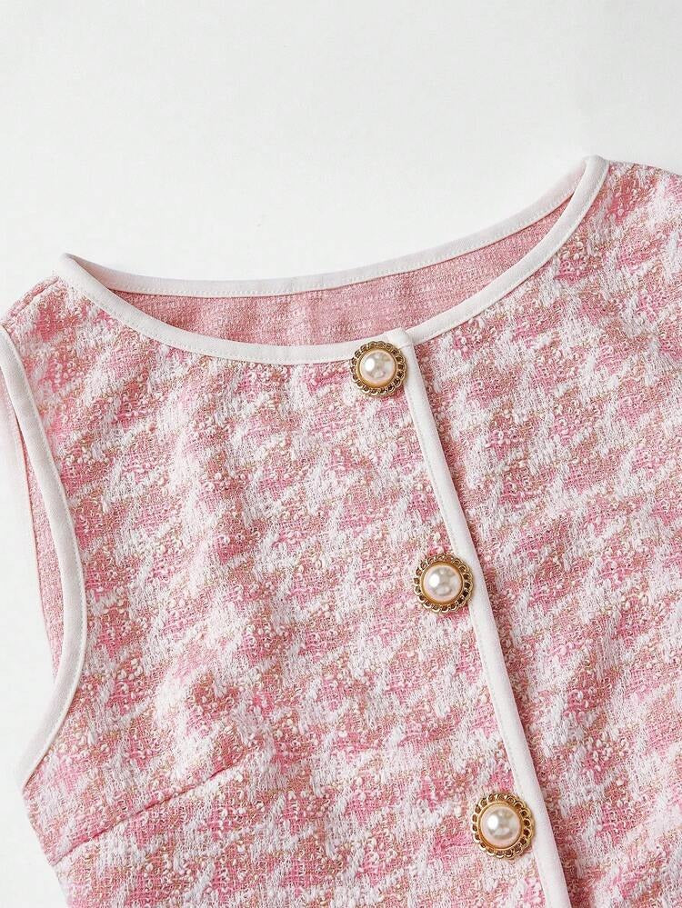 Pink Knit Elegance Top