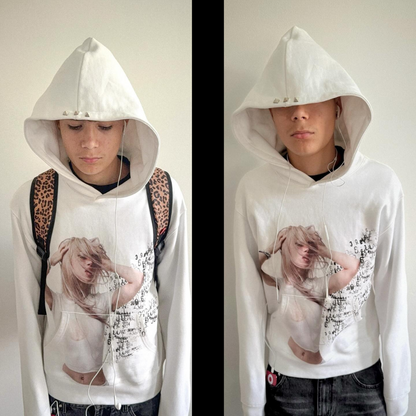 White Noise Graphic Hoodie