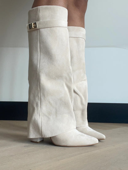 EDGE WRAP KNEE BOOTS