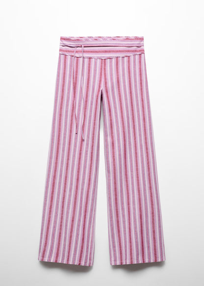 Stripes printed trousers