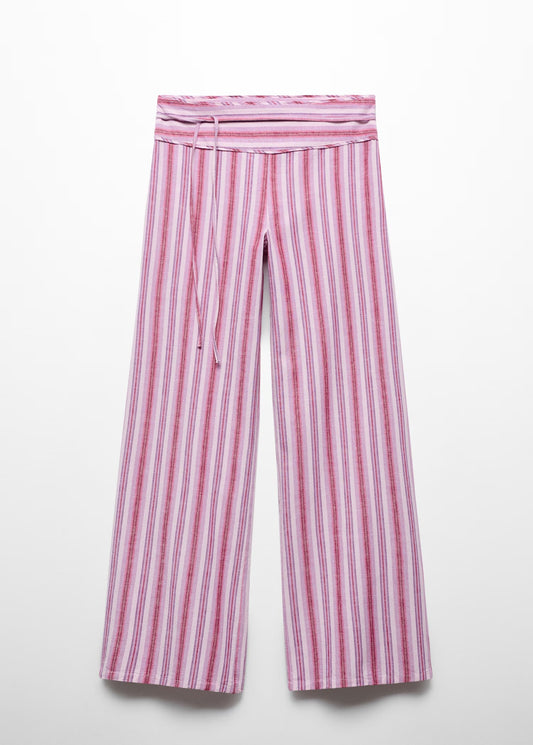 Stripes printed trousers