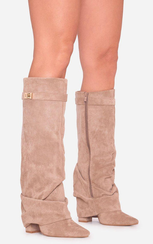 EDGE WRAP KNEE BOOTS