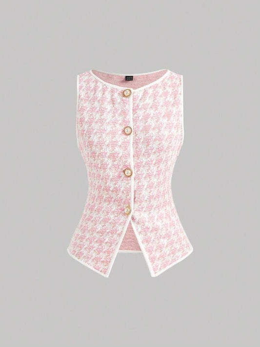 Pink Knit Elegance Top